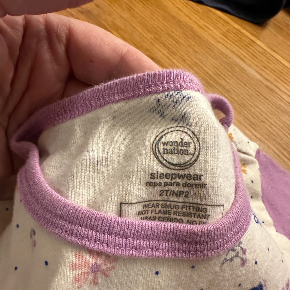Long sleeve shirt, purple and white, no stains